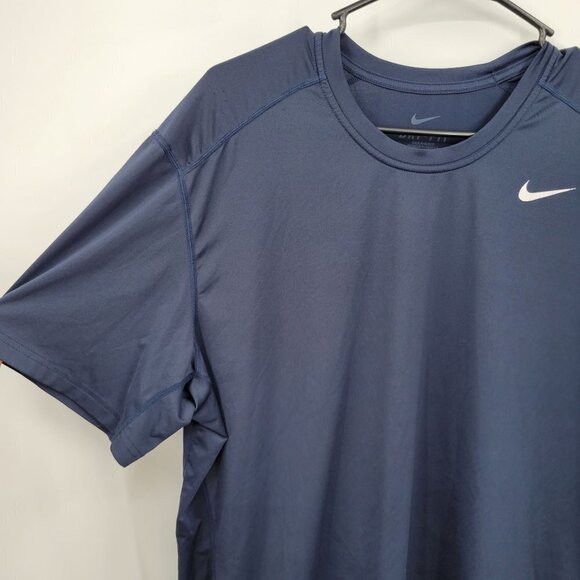 Nike Dri-Fit Short Sleeve Running T-Shirt Stretch Lightweight Crewneck XL Mens - Picture 3 of 13